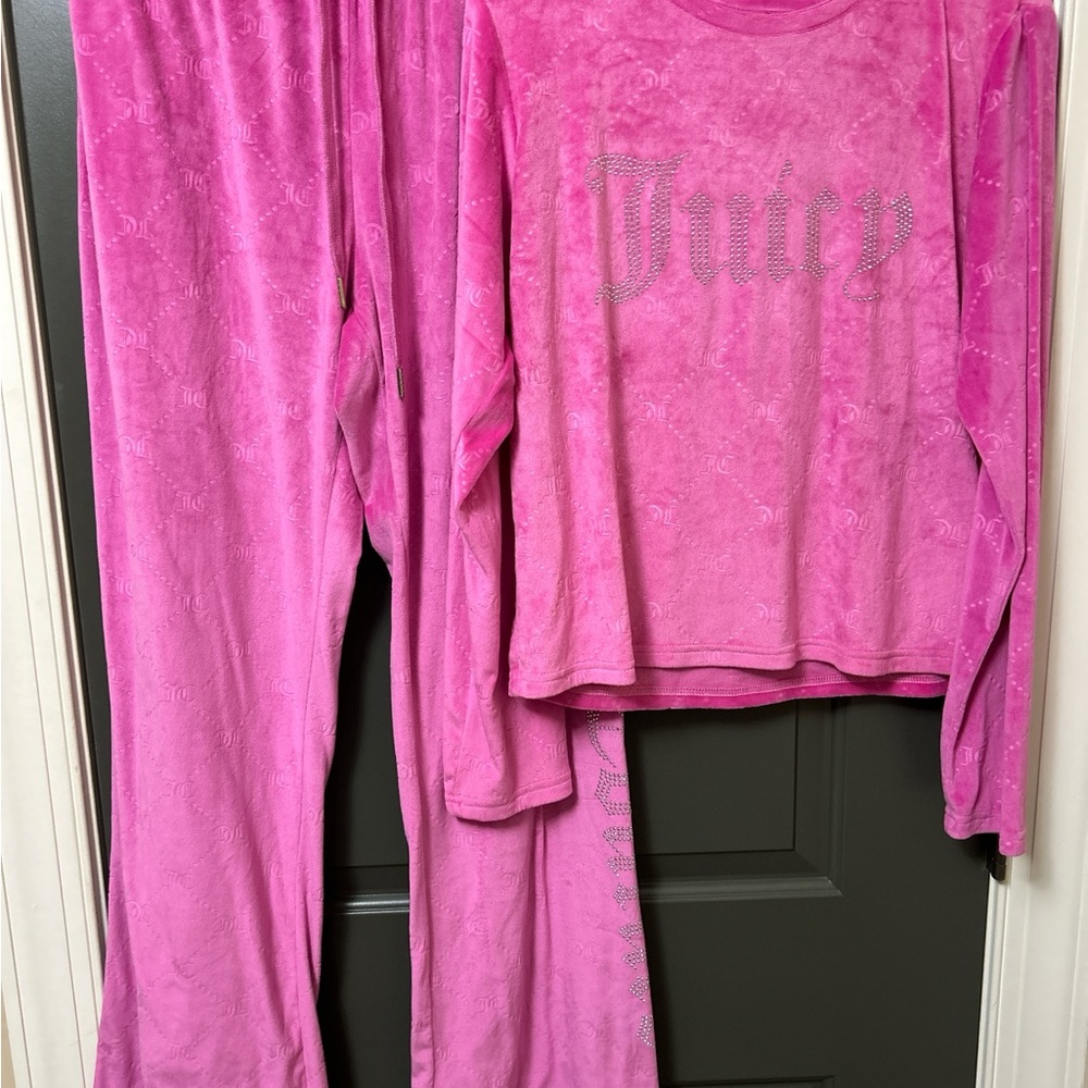 Juicy Couture Kids Fuchsia Pajama Set